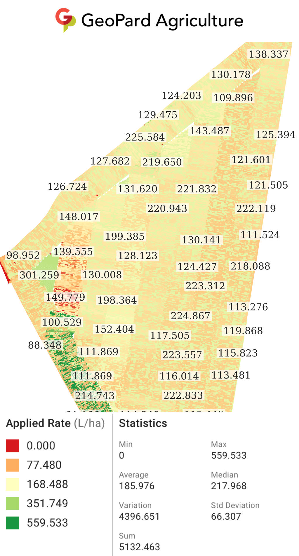 Nitrogen application map (AHL) on 2023-04-06